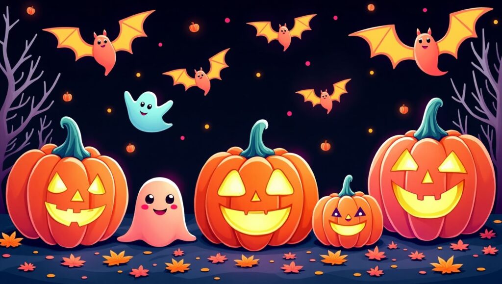 Preppy halloween wallpaper