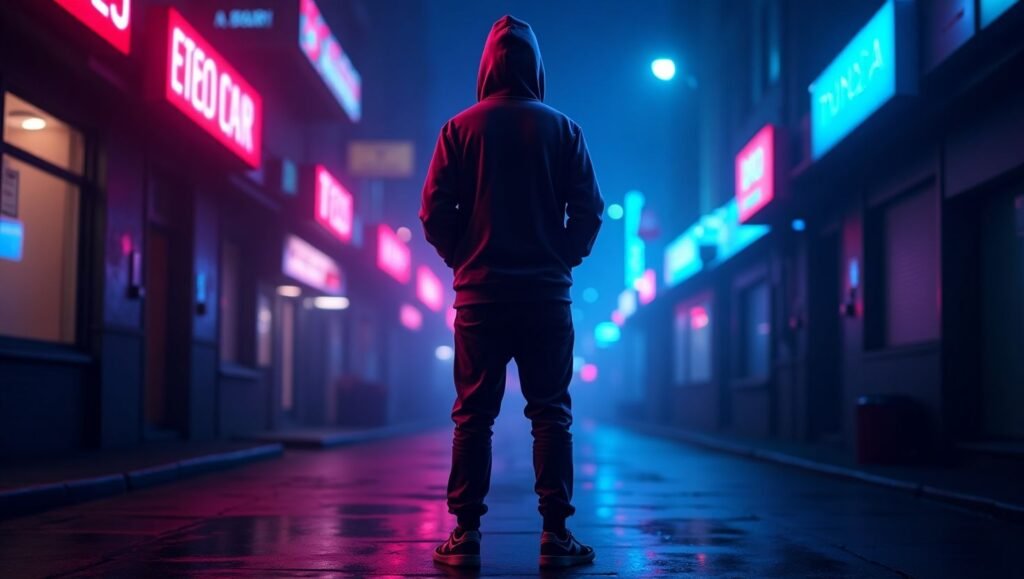 Flux Dev Teenage Boy Silhouette Wallpaper