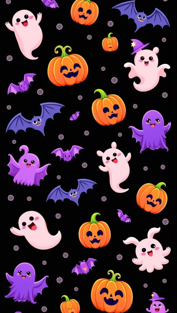 Preppy halloween wallpaper