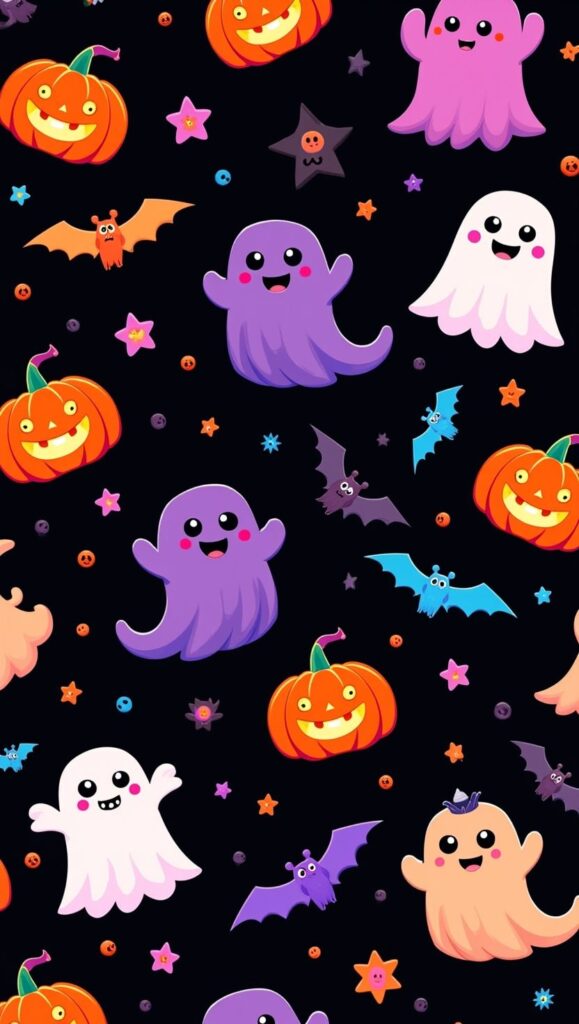 Preppy halloween wallpaper