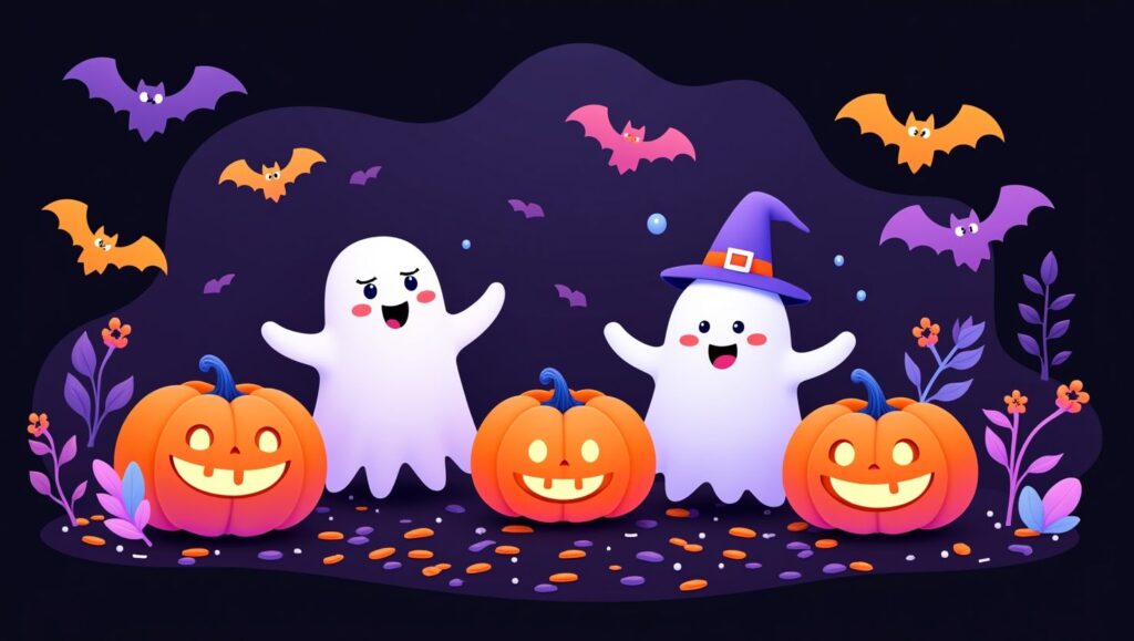Preppy halloween wallpaper