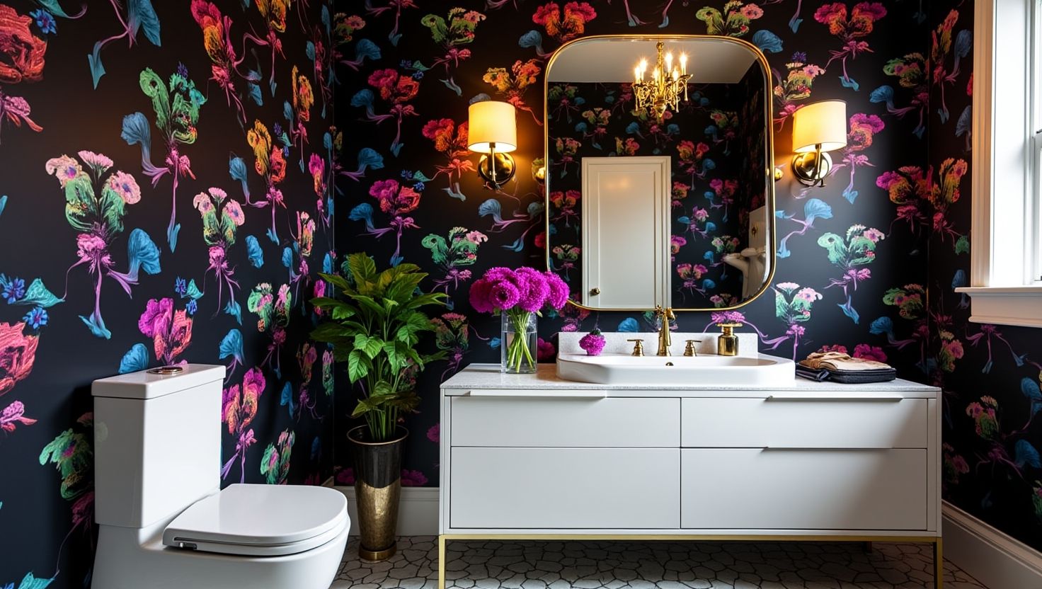 Bathroom wallpaper
