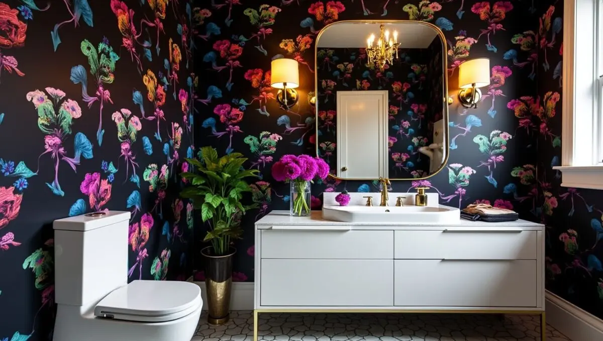 Bathroom wallpaper