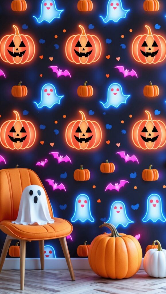 Preppy halloween wallpaper