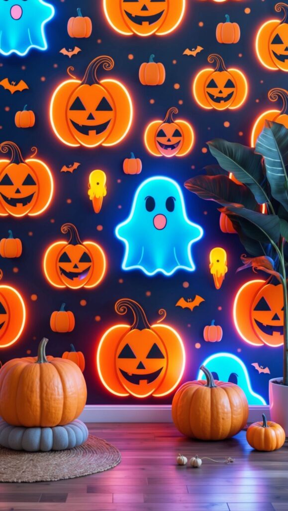 Preppy halloween wallpaper