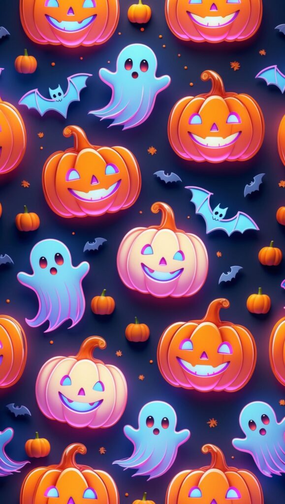 Preppy halloween wallpaper