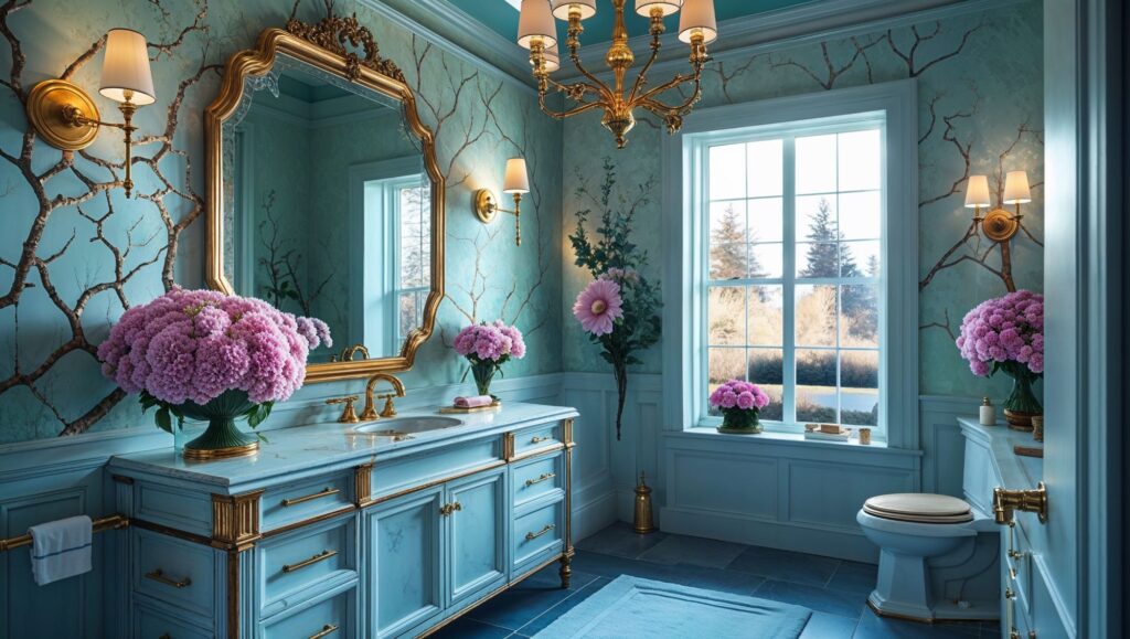 Bathroom wallpaper