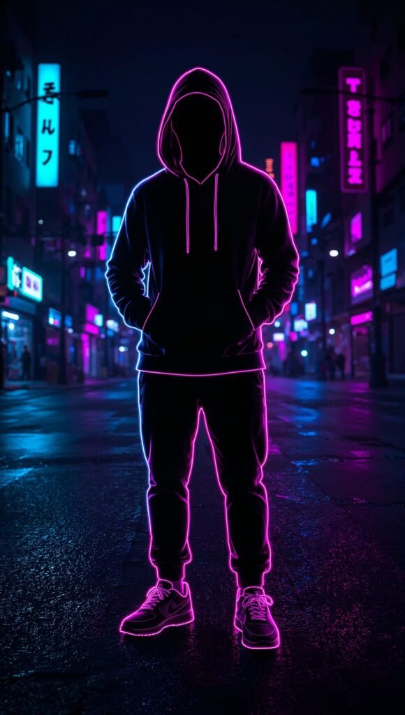 Neon Style Mobile Wallpaper for iPhone