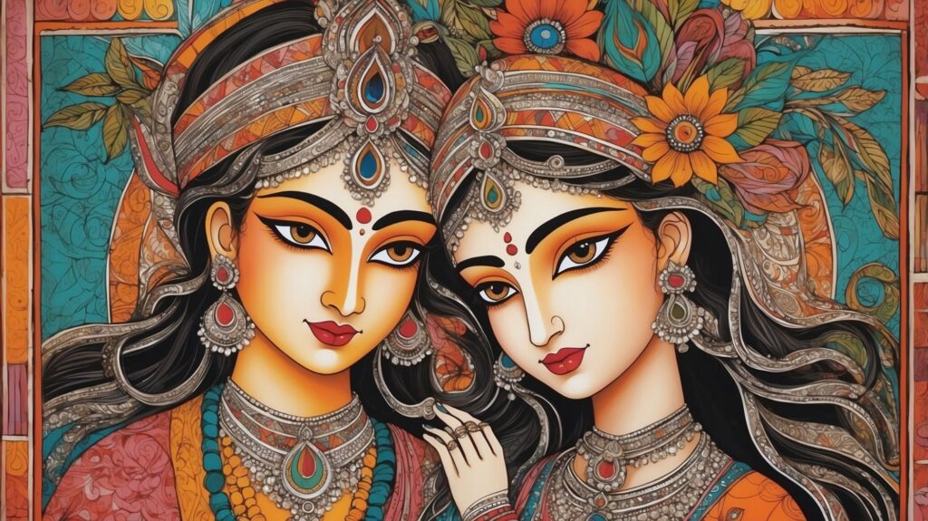 Radha Krishna Painting