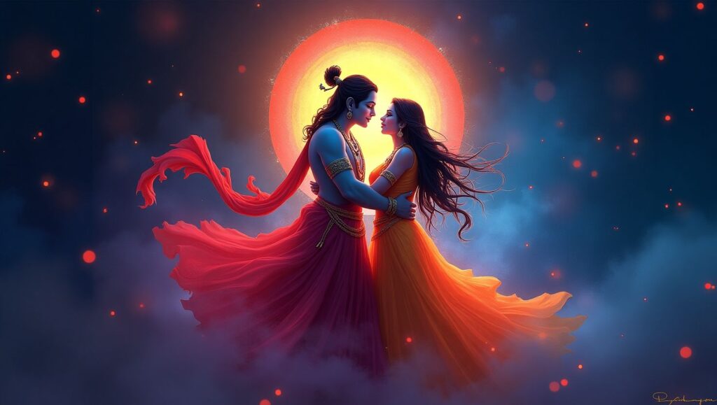 Radha Krishna Painting
