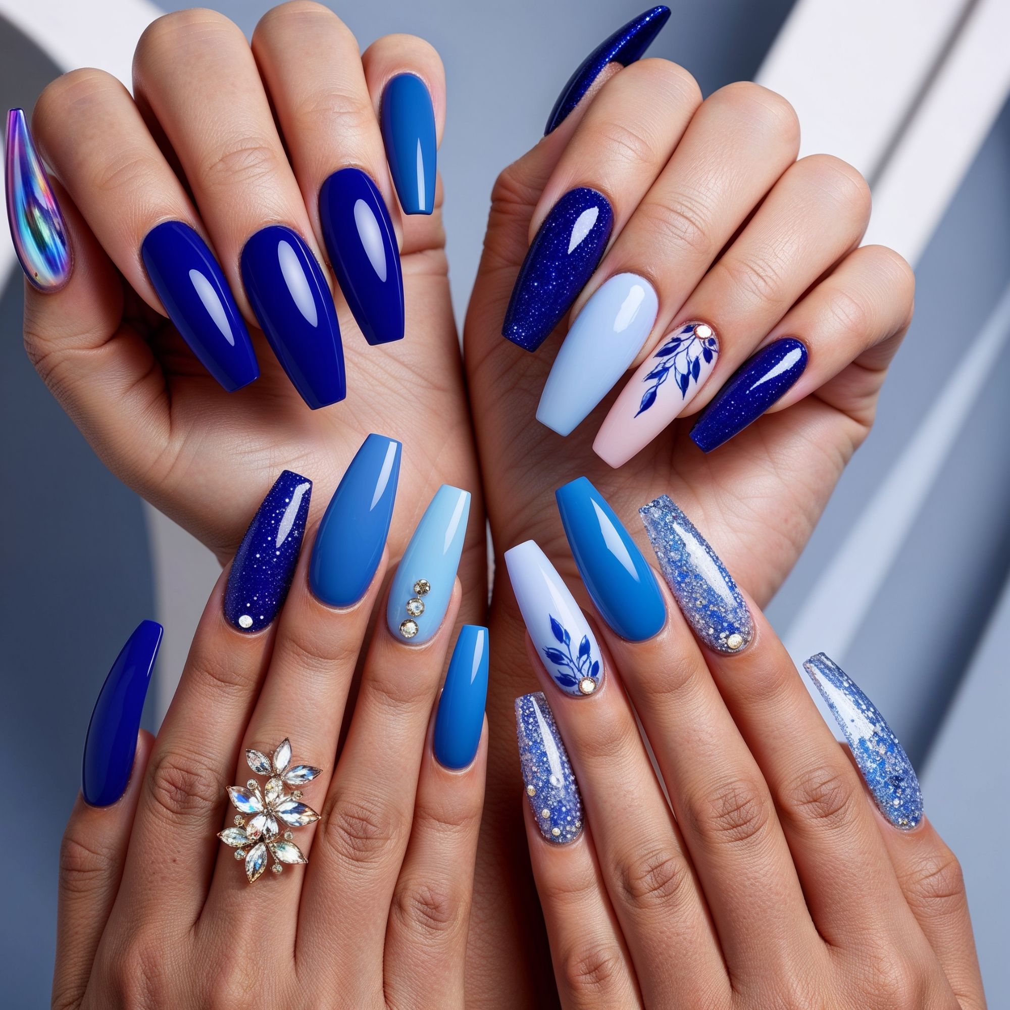 Blue Nail Designs