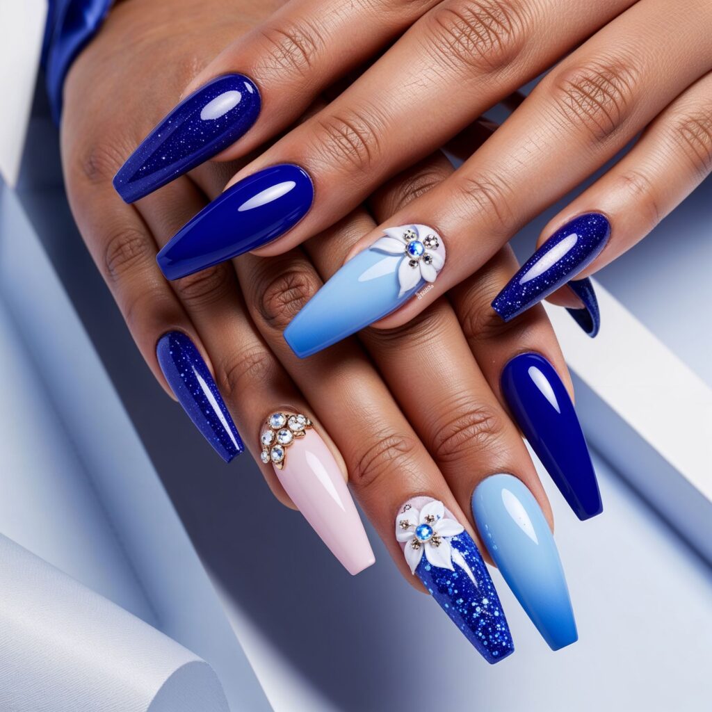 Blue Nail Designs