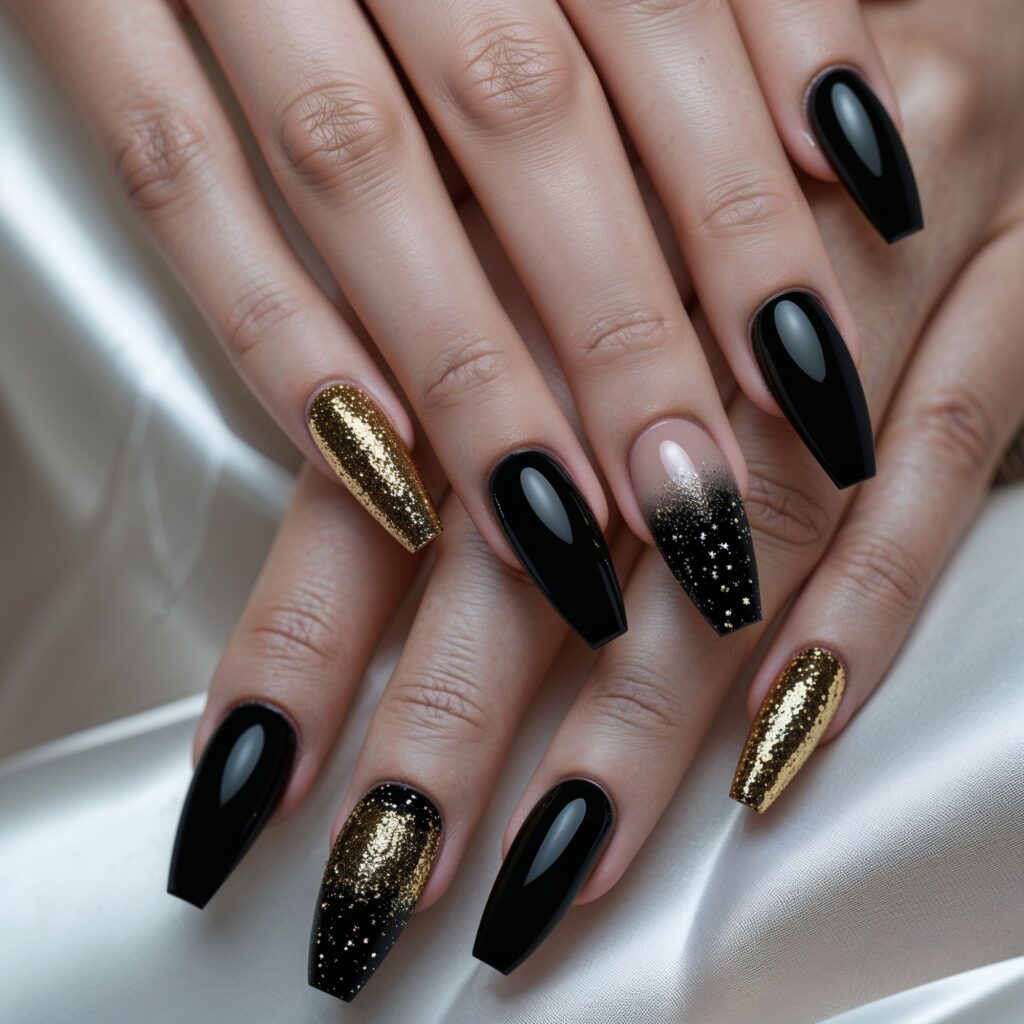 Black Nail Designs