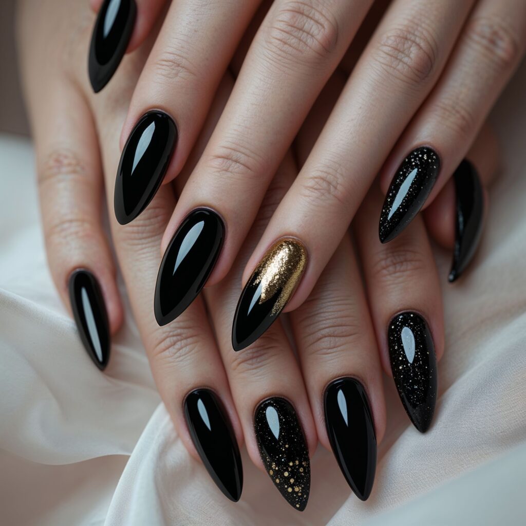 Black Nail Designs