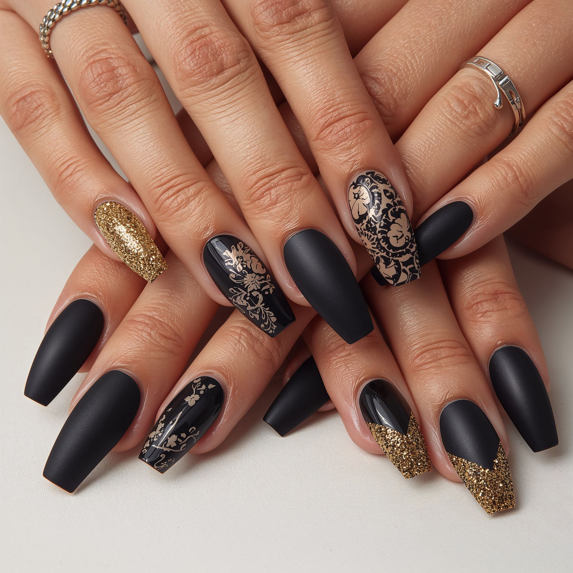 Black Nail Designs