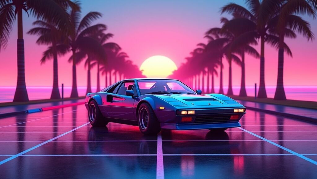 Vintage Sports Car 4K Wallpaper