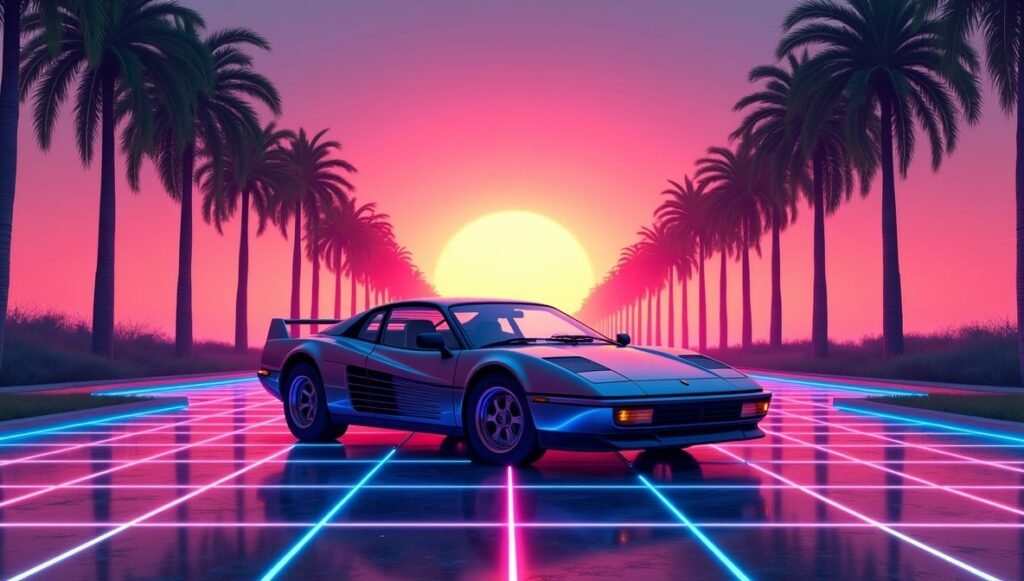 Classic 1980s Sports Car Wallpaper