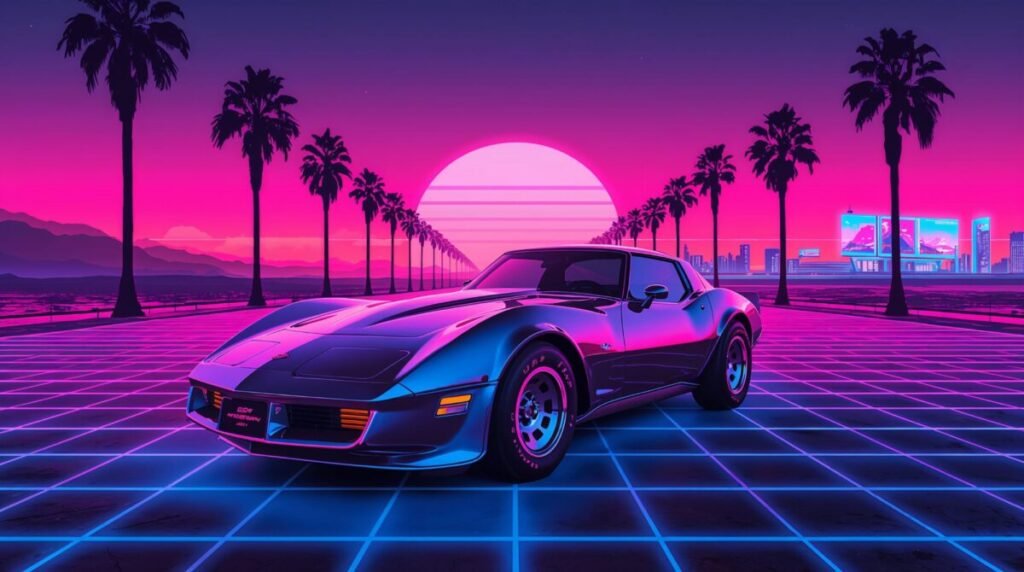 1980s Car Aesthetic 4K