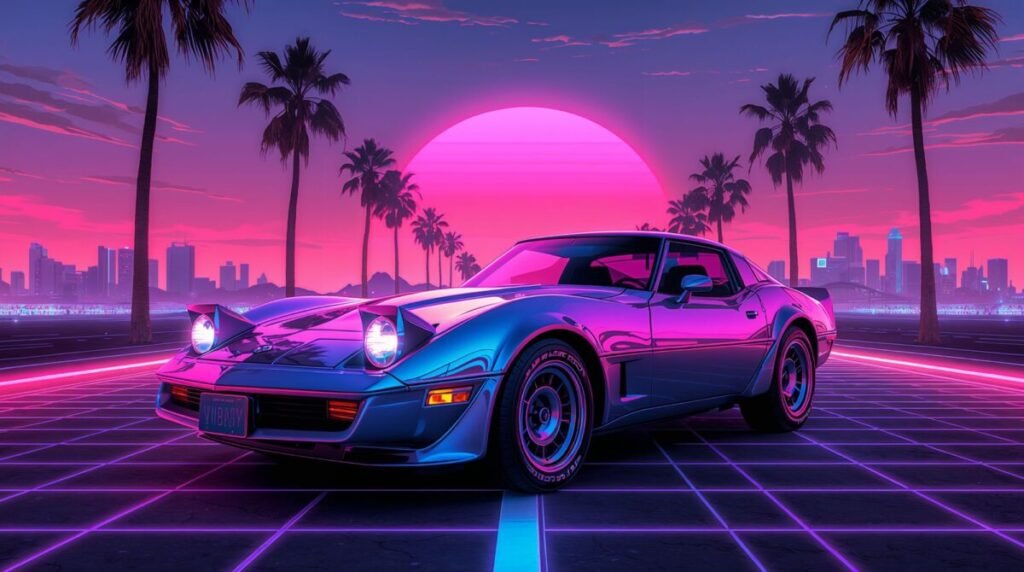 Retro Car Wallpaper 4K