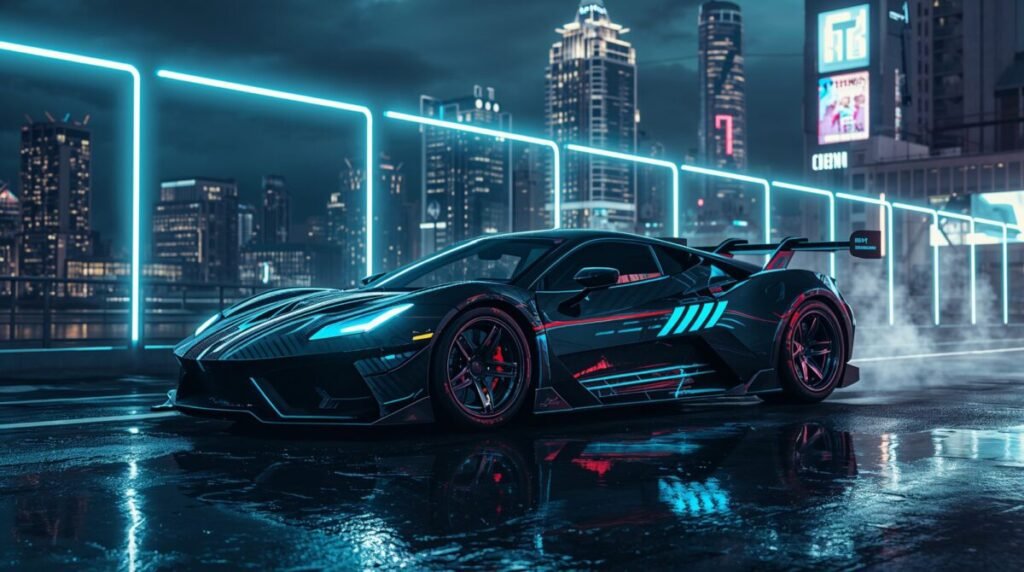 Performance Car Background 4K