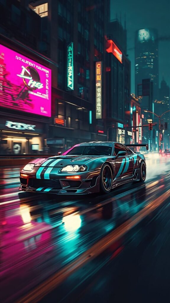 Mobile Drift Car Wallpaper 4K
