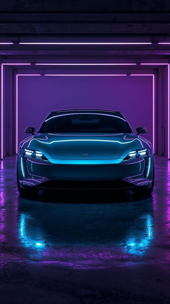 Sleek Metallic Car Wallpaper 4K