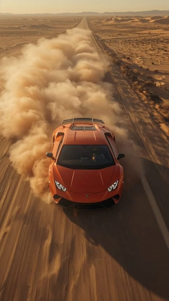 Orange Lamborghini Phone Wallpaper Vertical High Resolution