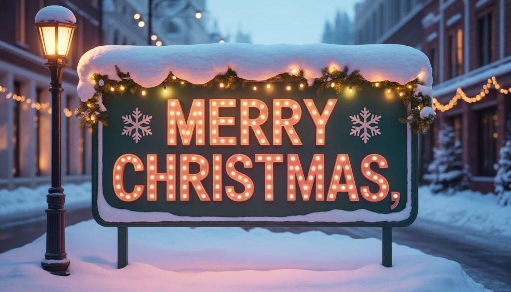 Merry Christmas Sign