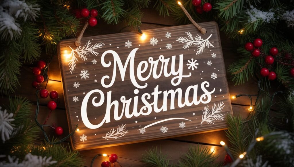 Merry Christmas Sign