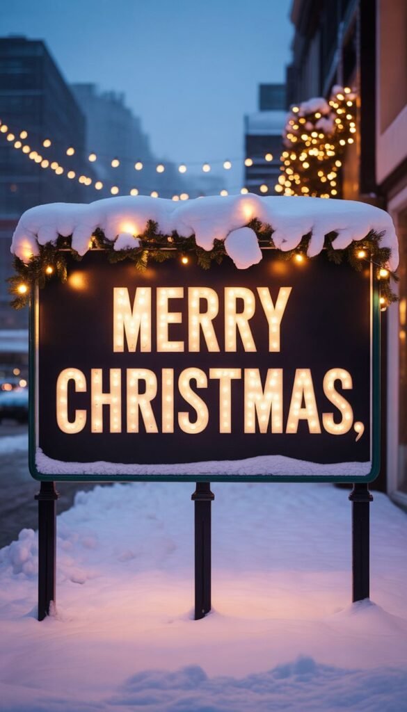 Merry Christmas Sign