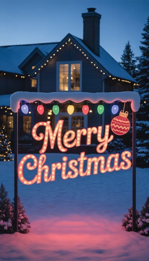 Merry Christmas Sign