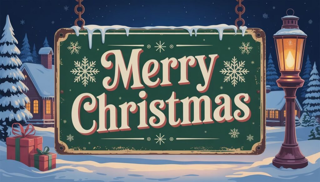 Merry Christmas Sign