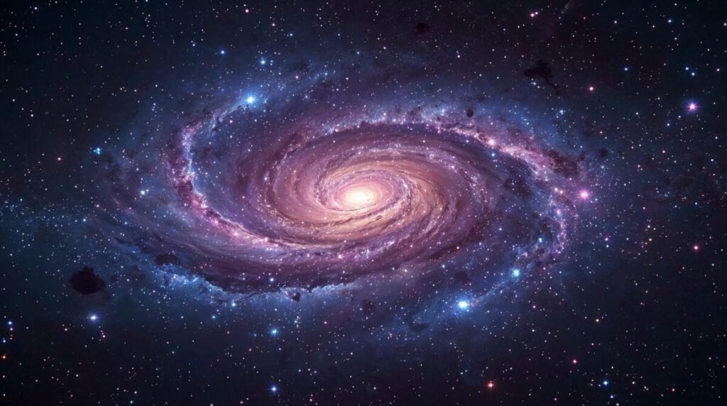 Mesmerizing Swirling Galaxy Flowing Stars Live Wallpaper