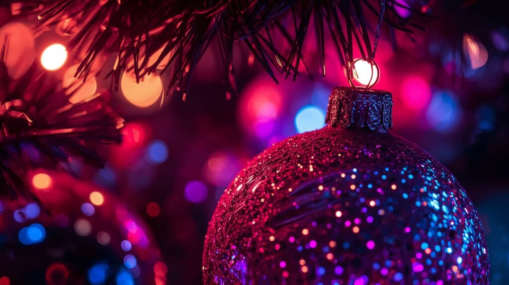 Second Neon-Style Macro Closeup Christmas Live Wallpaper