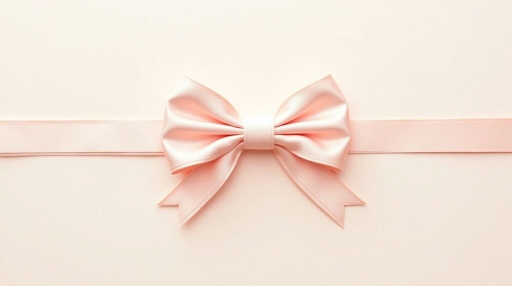 Delicate Soft Pastel Elegant Bows Wallpaper Horizontal