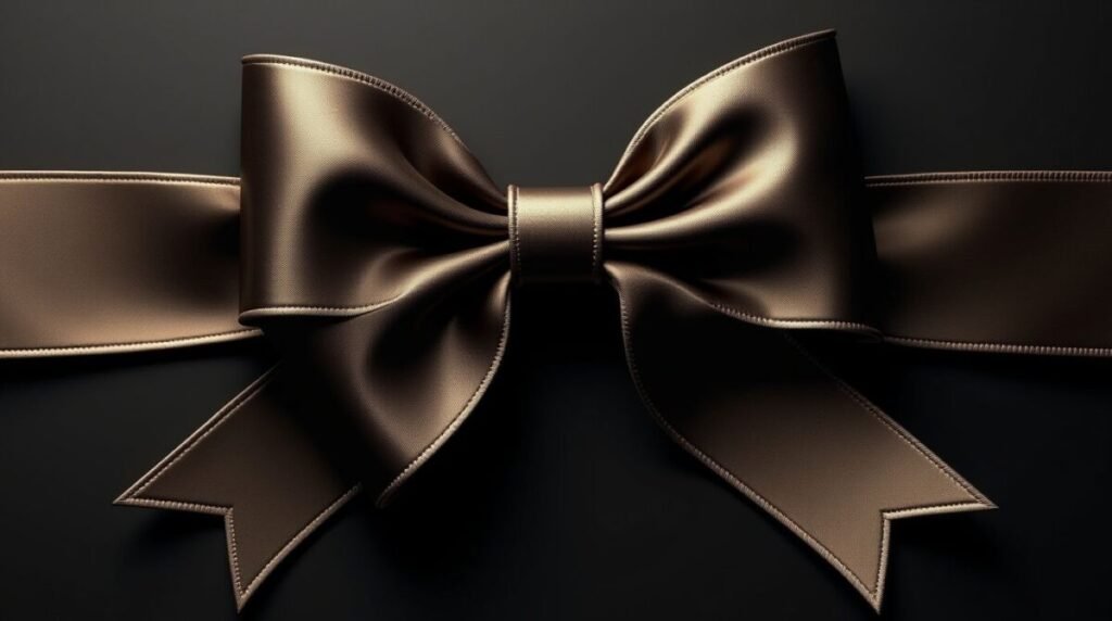 Intricately Designed Gold Luxury Bows Wallpaper Horizontal