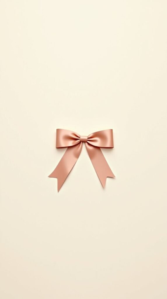 Minimalist Single Delicate Ribbon Vertical Wallpaper