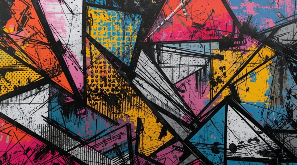 Detailed Abstract Street Art Pattern