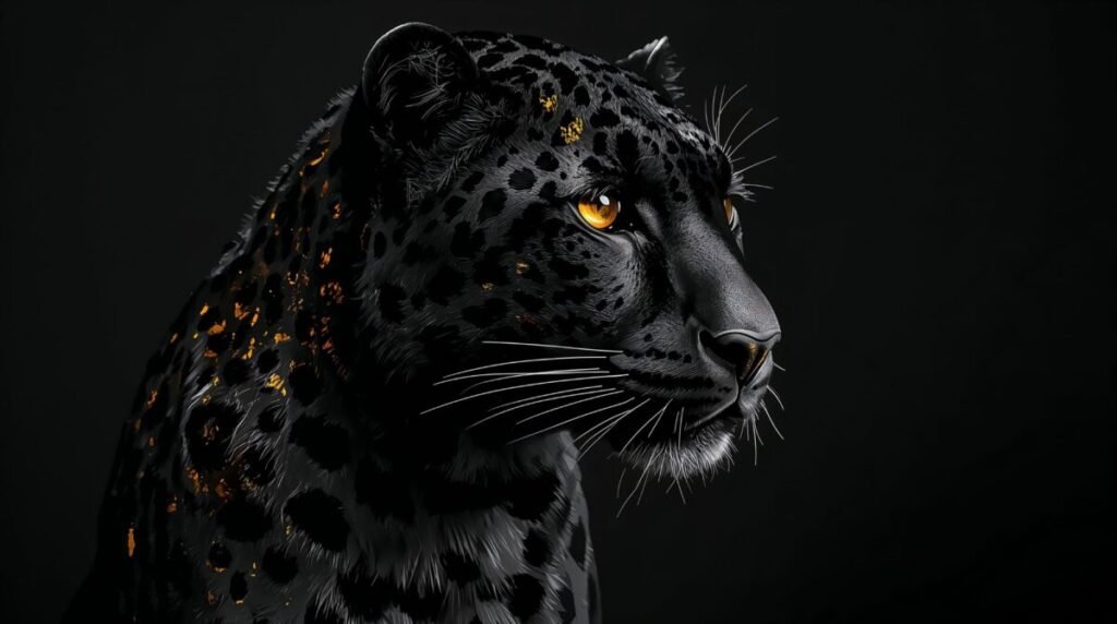 Majestic golden cheetah artwork