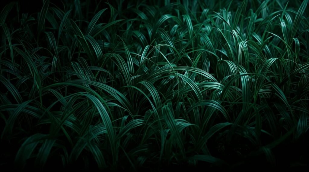 Dark green grass blades wallpaper 4k