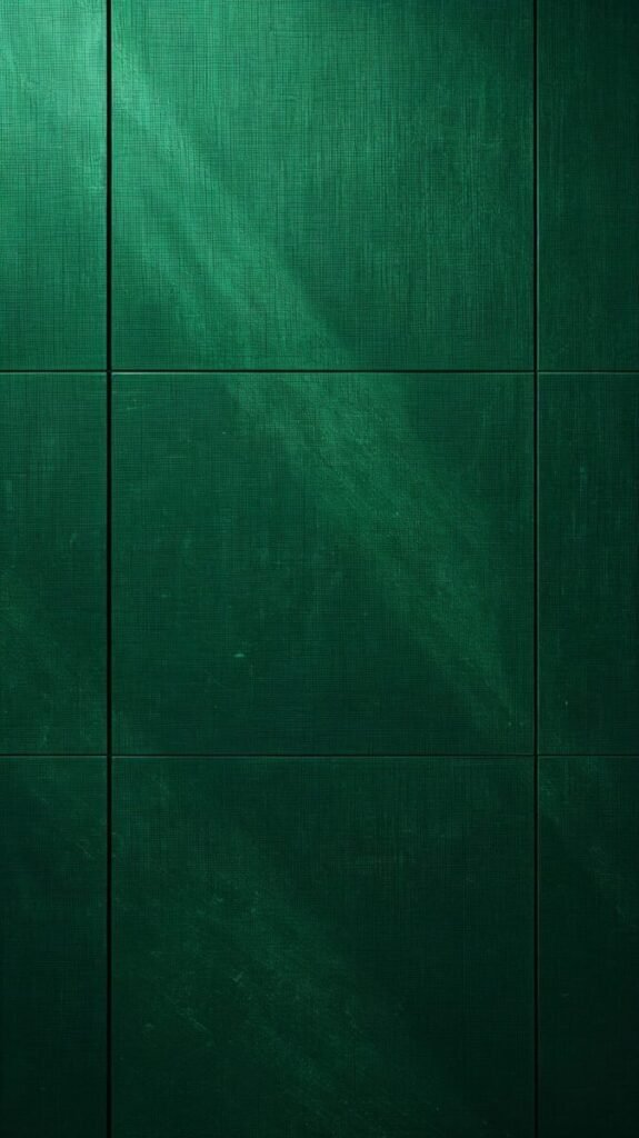 Deep emerald green phone wallpaper with subtle woven pattern