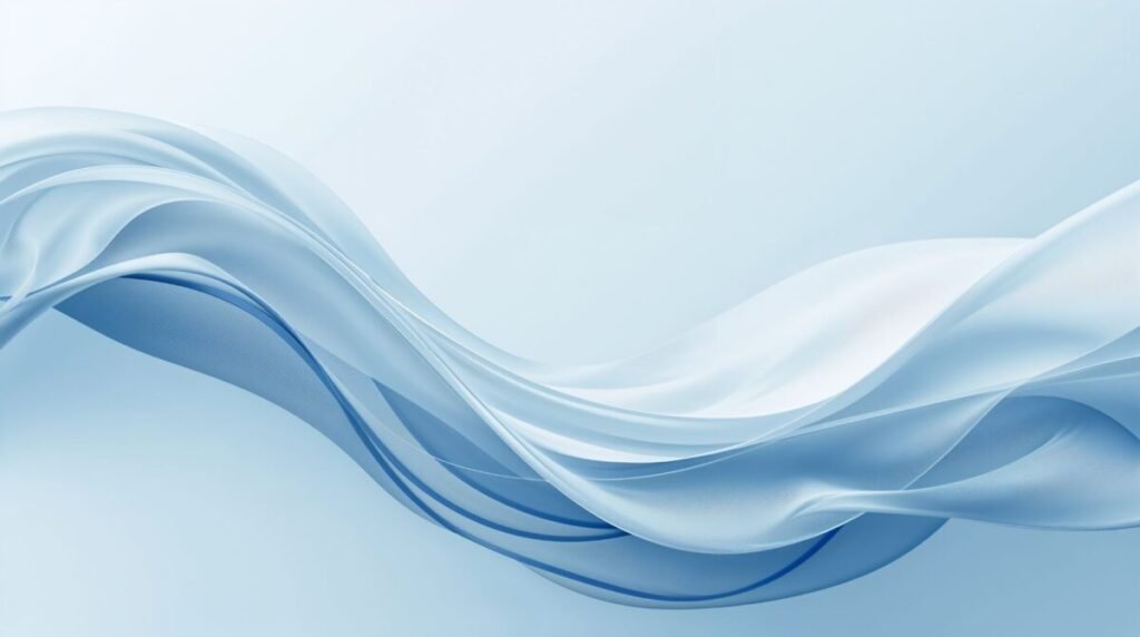 Blue and White Wallpaper - Elegant Water Waves