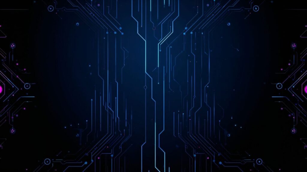 Glow Effect Futuristic Navy Blue Background