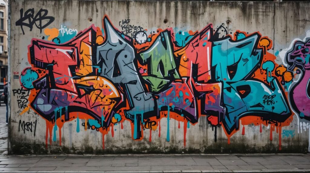 Intricate Wildstyle Graffiti Art Mural