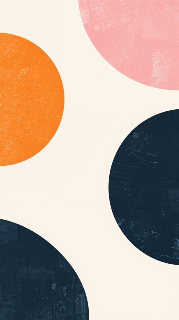 Minimal funky phone background