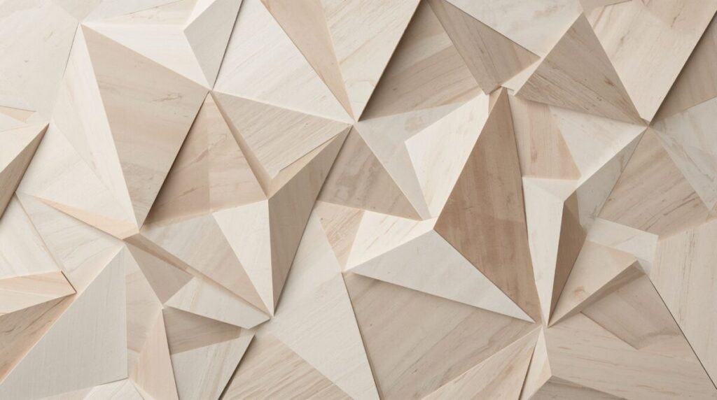 Horizontal Beige Geometric Wallpaper Background