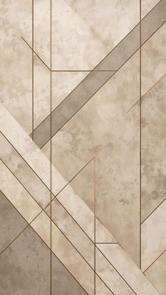 Subtle Modern Beige Geometric Pattern