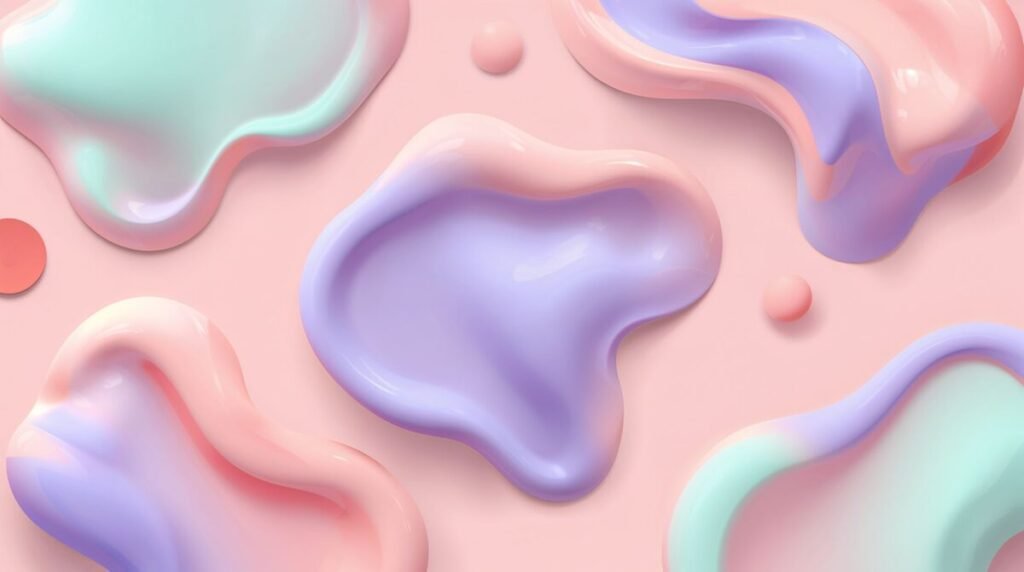 Fluid abstract art funky wallpaper