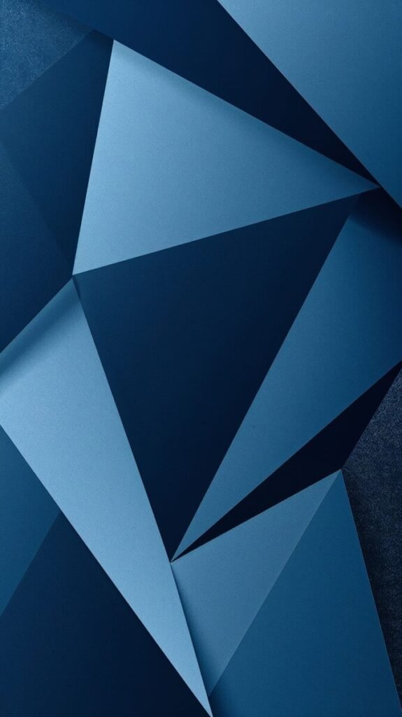 Modern Geometric Navy Blue Pattern for Phone