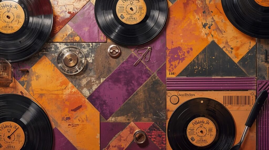 70s style disco funky background